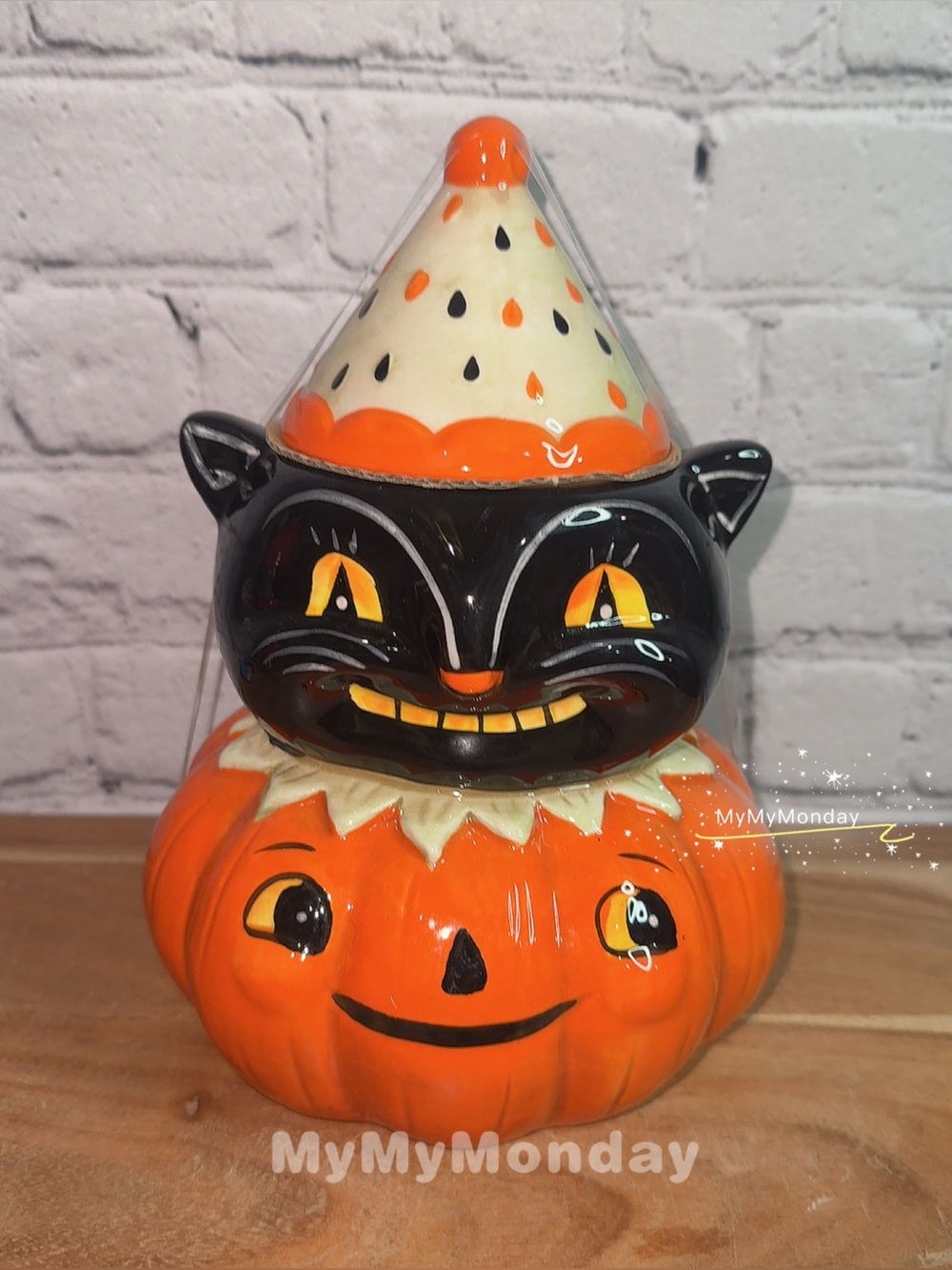 Johanna Parker Halloween Cat Pumpkin Canister